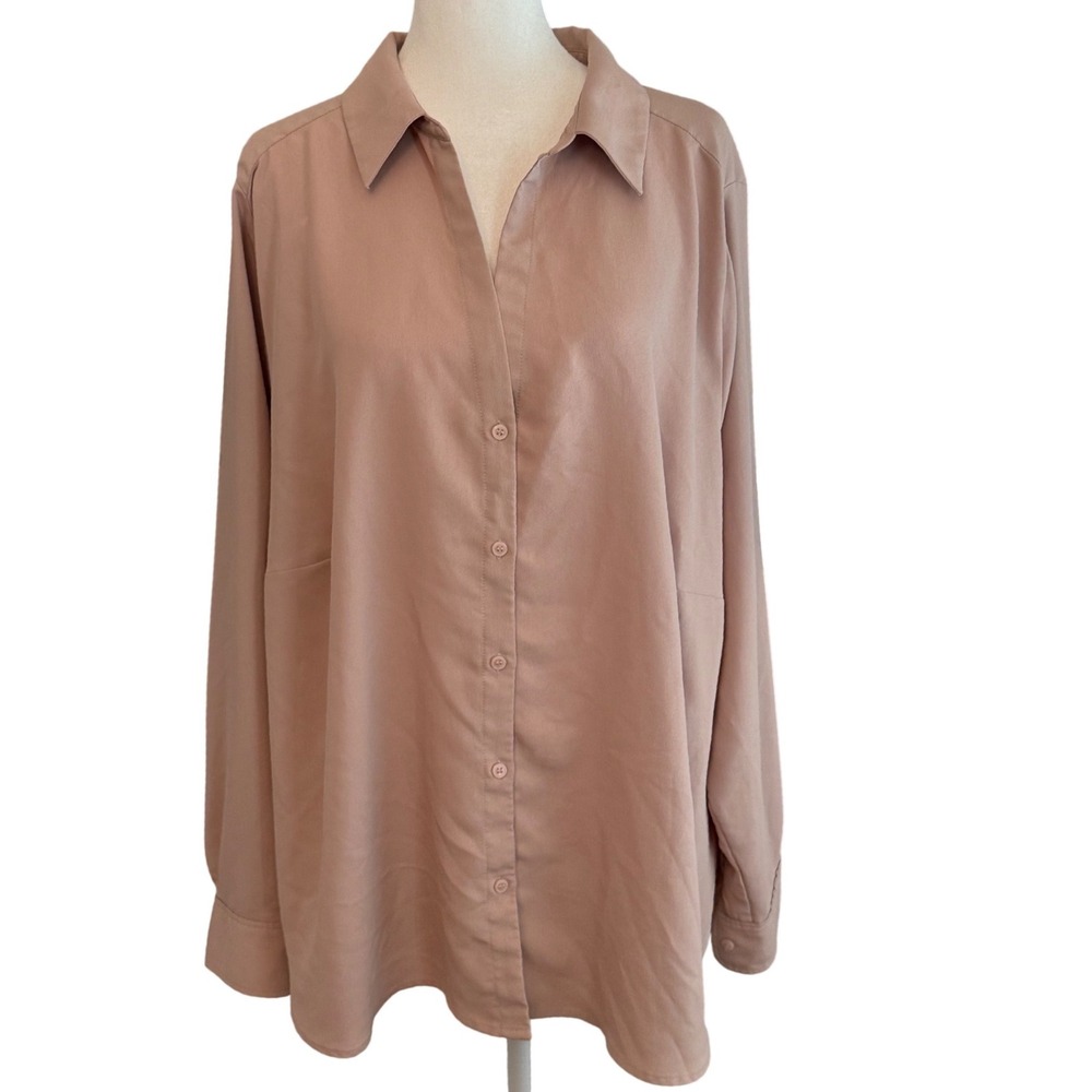 H&M Dusty Rose Button-Down Shirt